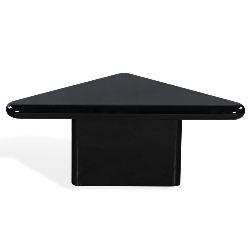 Bellalynn Conrete Coffee Table, Black, 13" H x 25" L x 25" W