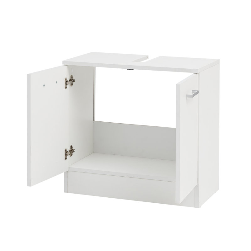 Basic 59.8cm Single Bathroom Vanity Base Only, White