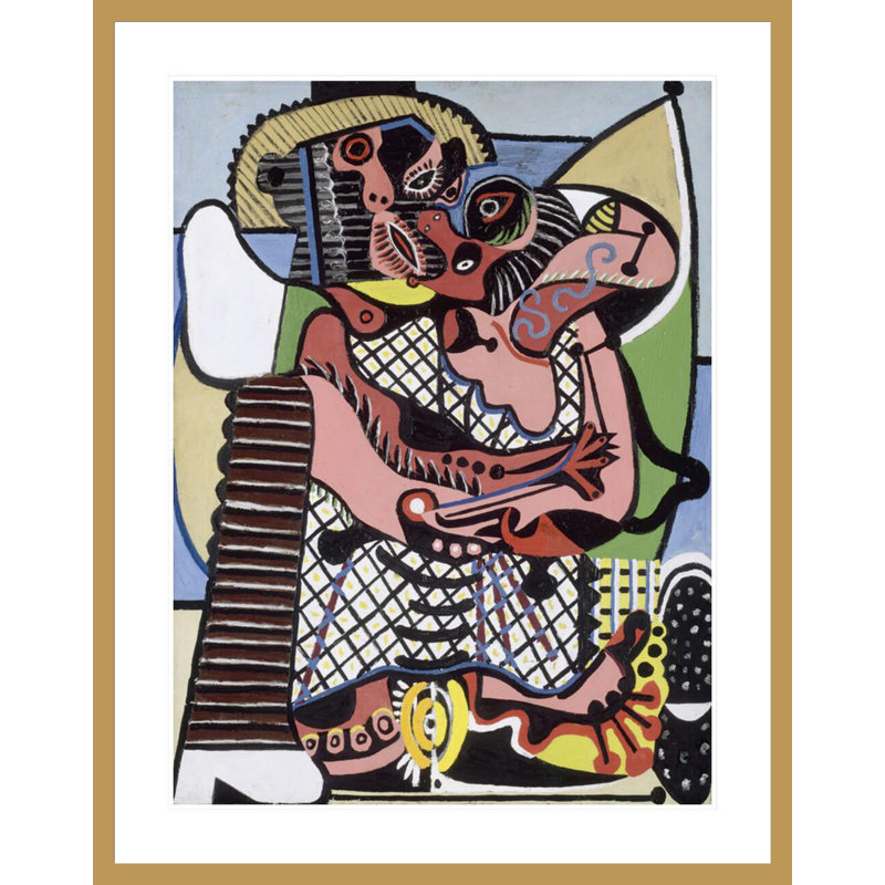 «Le baiser» par Pablo Picasso, impression giclée sur cadre, H 41,5 po x l 32,79 po