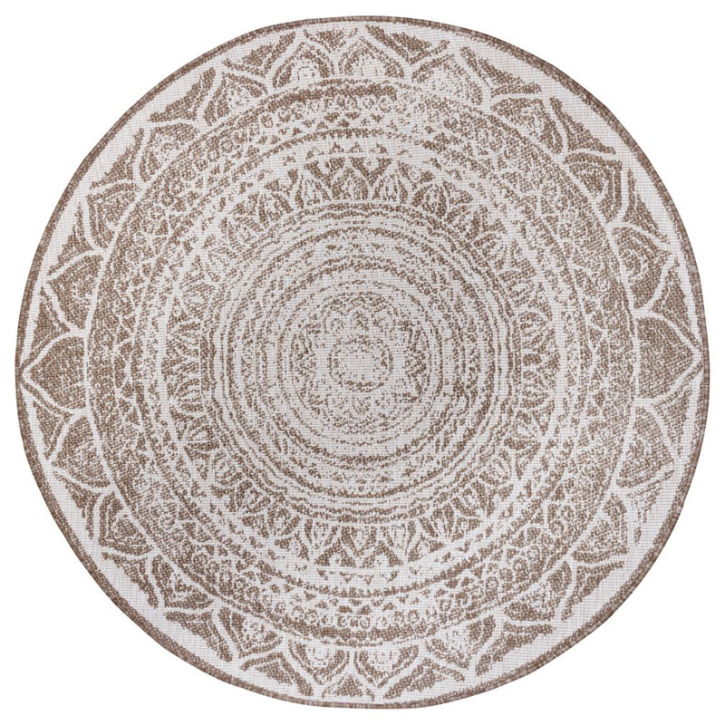 Siruma Flatweave Grey Rug, Round 140cm