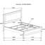King Panel Bed Featuring Rounded Corners, Two - Tone Finish And Headboard Lighting Contemporary With Corners Mounted-548779143-548779142