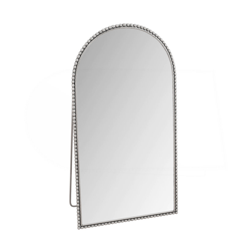 Iron Arch Retro Full Length Mirror With Supporting Feet, For Living Room, Bedroom, 65.75" x 35.43"