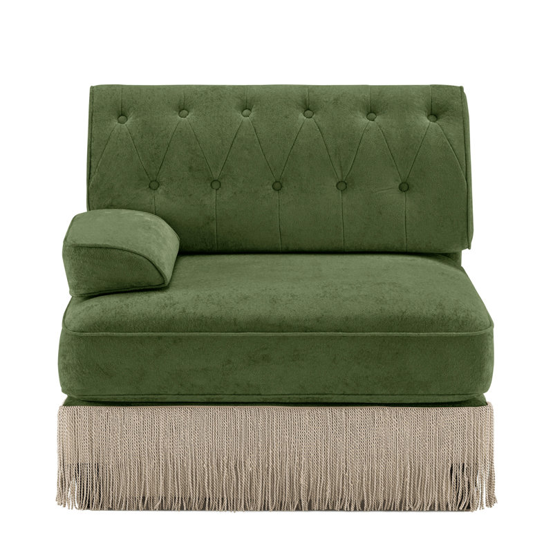 Canapé en velours LSF - Vert, Green