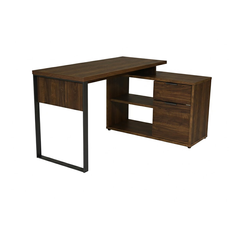 Bureau en L avec armoire de rangement 55,12 po Draylen LOOP