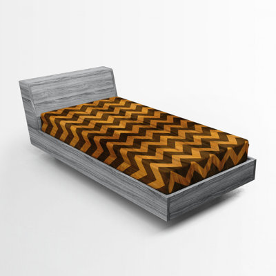 Microfiber Chevron Fitted Sheet