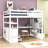 Casner 2 Drawer Loft Bed with Built-in-Desk by Harriet Bee-942134045-942134018
