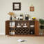 Armoire incurvée moderne avec rangement multifonctionnel et rangement pour le vin