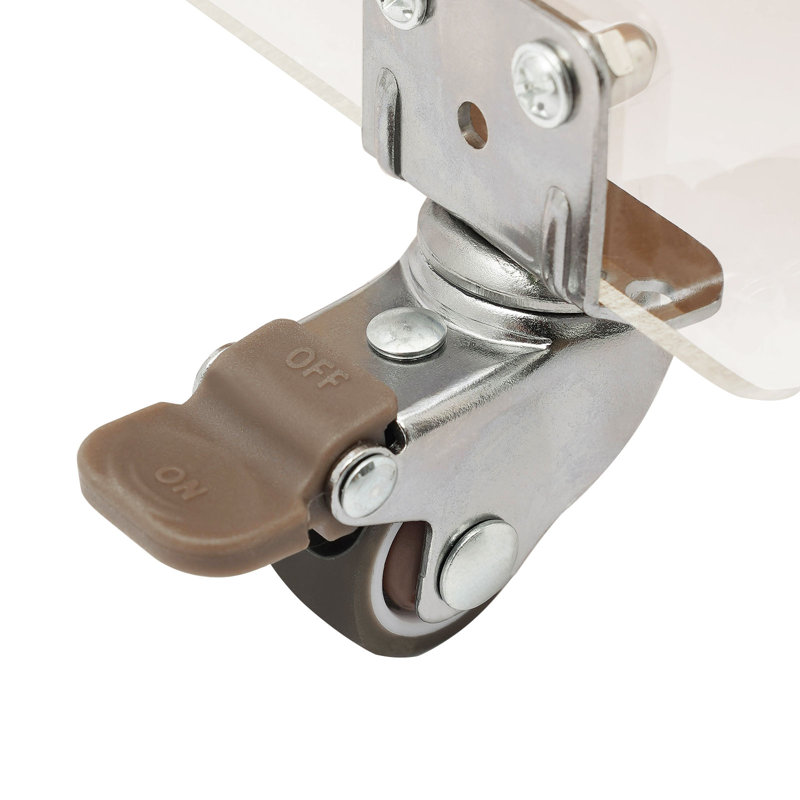 Table d'appoint d'appoint avec base en bambou, Brun clair