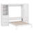 Queen Size Murphy Bed With Drawers And Shelves-109654731