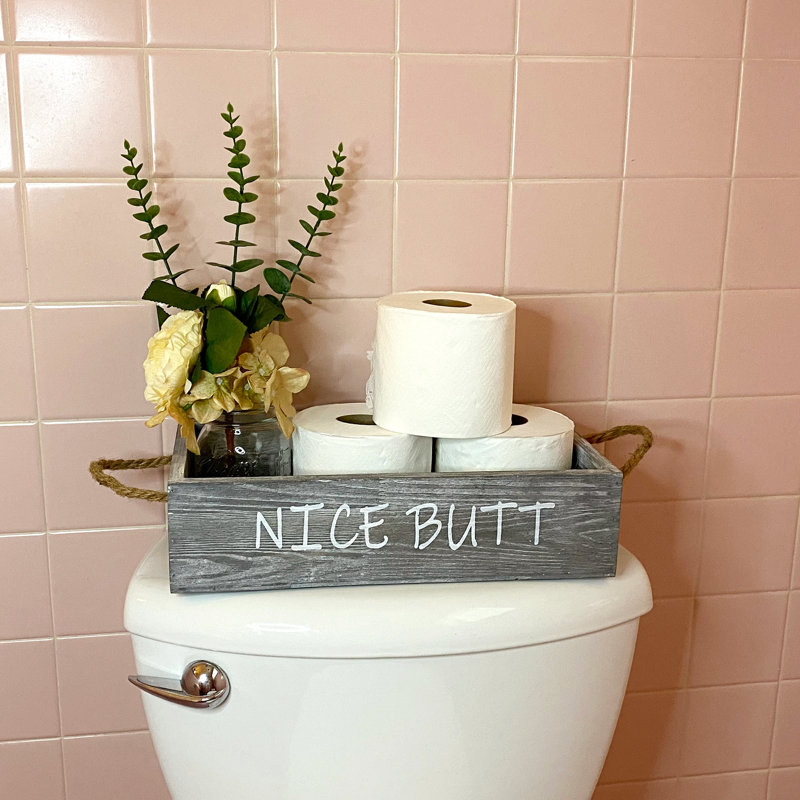 Porte-papier hygiénique sur pied, Gris rustique
