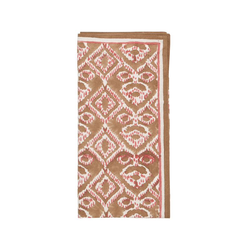 Alfresco Napkin, Brown/Orange