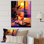 Jaune et rouge, coucher de soleil et harmonie cocktail - Art mural en métal cocktails