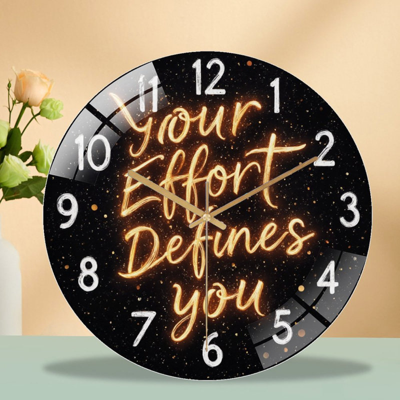 Horloge murale Motivational