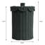 Corbeille à déchets en résine de style bohémien de 2,9 gallons avec couvercle festonné Fern-121973515