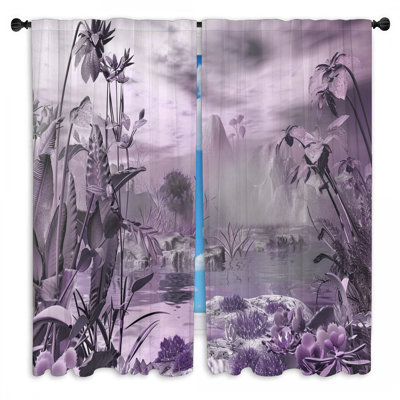 Paire de rideaux obscurcissant en polyester Oliviamae