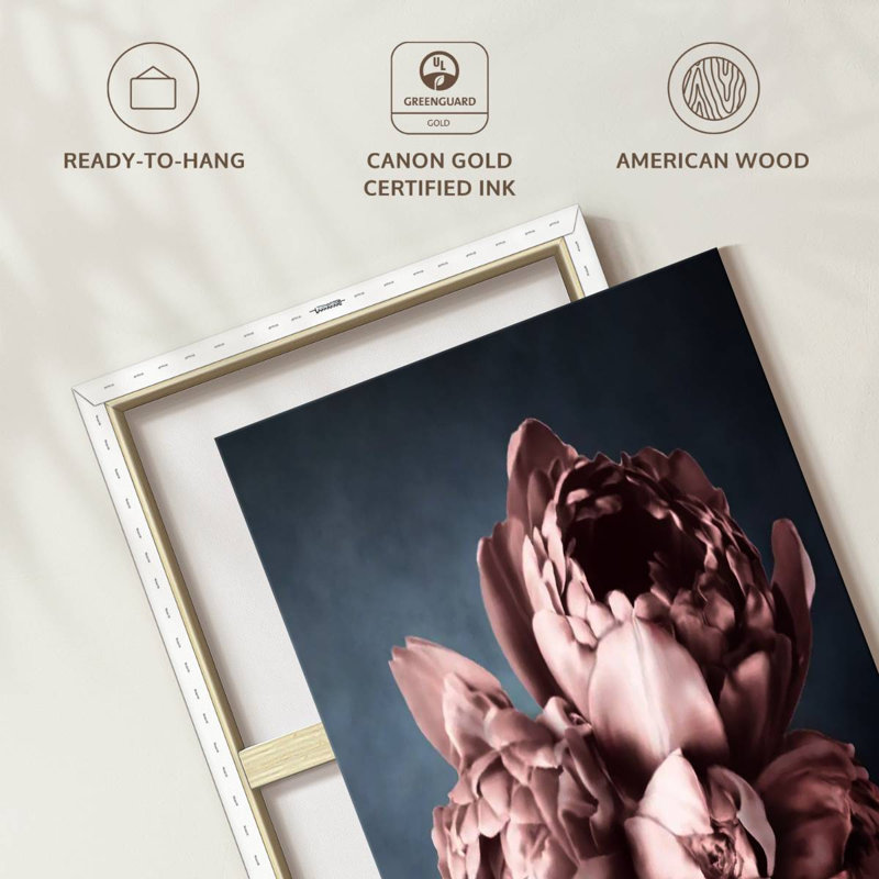 Peony Dream Canvas Print, 16" H x 20" W x 1.25" D