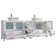 Karson 108'' Double Bathroom Vanity with Engineered Marble Top with Mirror