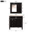 Meuble-lavabo de 30 po avec lavabo supérieur, armoire de rangement moderne avec 2 tiroirs et un tiroir basculant-893364379-893364377