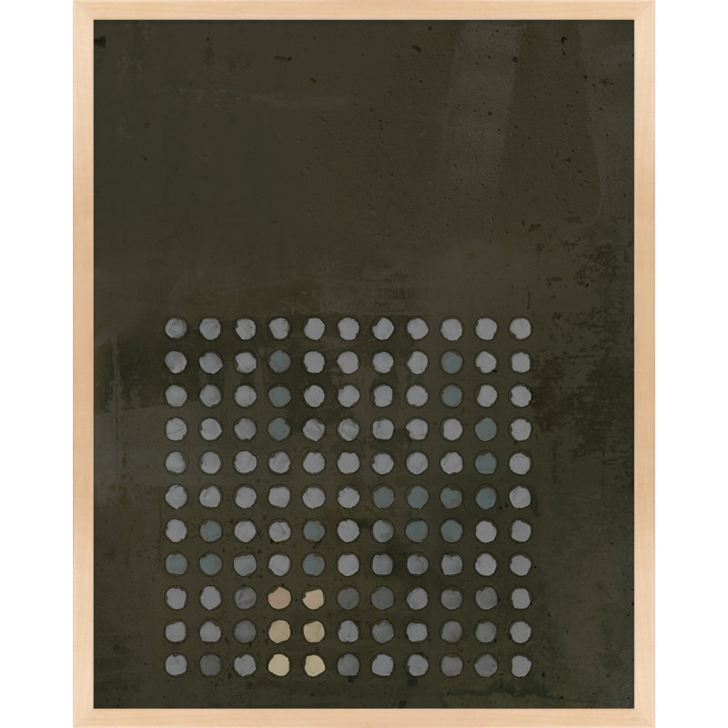 Circles In Squares 13 Painting by Jacques Pilon, Brown, 38" H x 30" W x 1.25" D