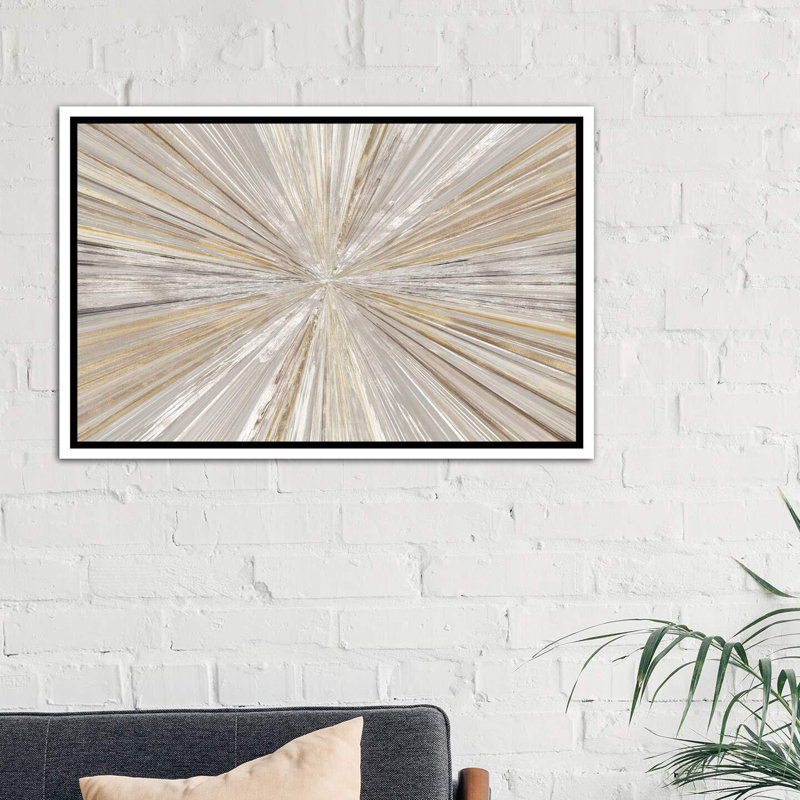 « scintillation light i » par tom reeves-print, H 40 po x l 60 po, Toile avec cadre photo, White