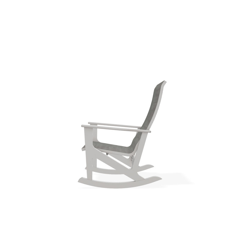 Wexler Polymer Outdoor Lounge Chair, Warm Gray, Sicily