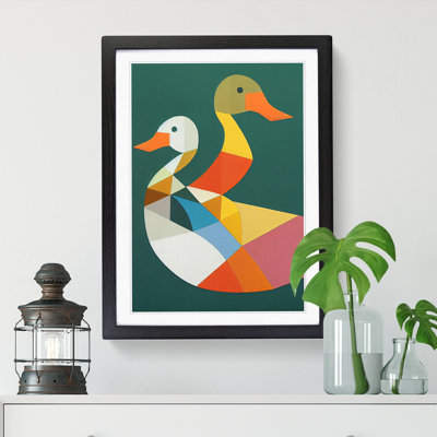 Arilynn Duck Cubism - Picture Frame Print