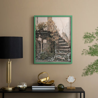 Escaliers Gracieux Framed Print - Solid Wood