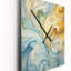 Horloge murale rétro à vagues élégantes bleues et oranges III-99637154