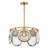 Nala Five-Light Convertible Chandelier w/ Multi-Faceted Optic Crystal Glass-65382854