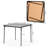 3PCS Folding Table and Chair Set for Home Office and Workshops