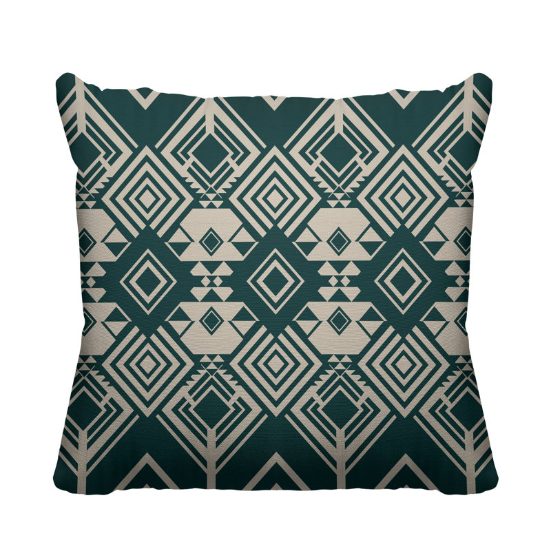 Housse et insert de coussin extérieur d'extérieur, L 17 po x H 17 po, Vert