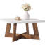 31.5" Square Coffee Table with Cross Leg