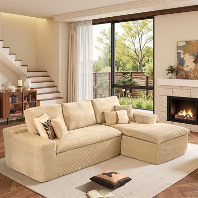 Canapé modulaire en L 130 po Alcala