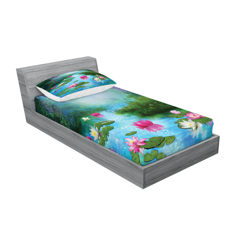Ensemble de draps et taies décoratives Ambesonne, Twin Sheet Set + 1 Fitted Sheet + 2 Pillowcases
