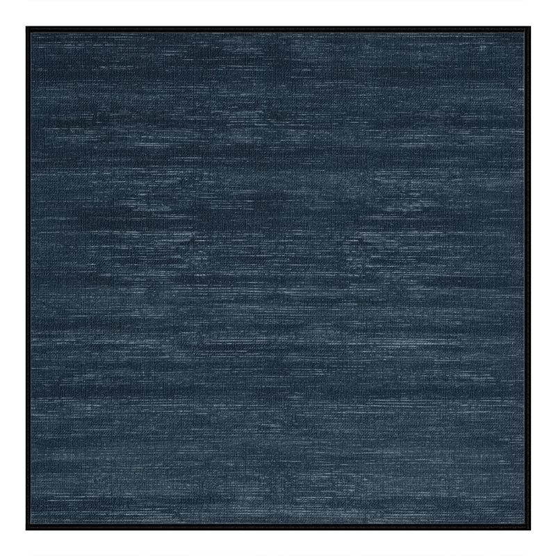 Machine Washable Solid Gray Area Rug, Square 5'