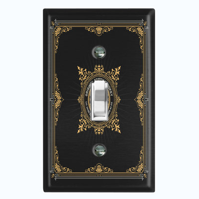 Patterned 1 - Gang Toggle Light Switch Standard Wall Plate