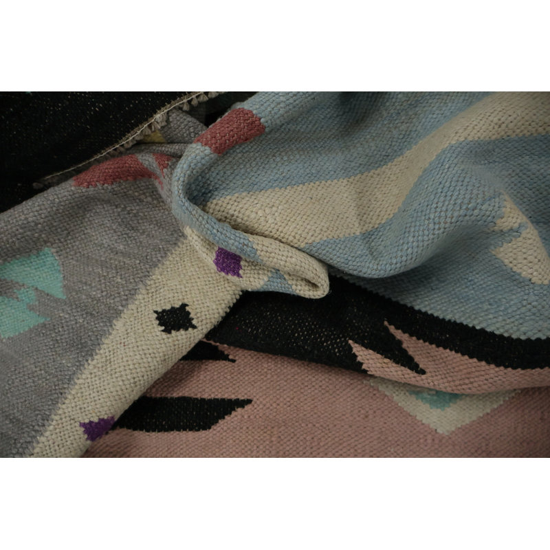 Tapis turc à motif géométrique kilim 8 x 10