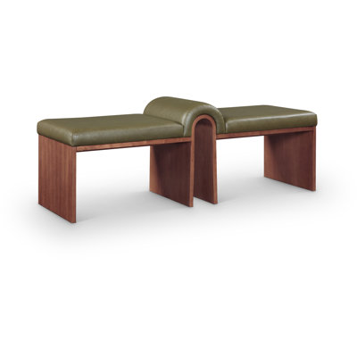 Delphine Vegan Leather Bench