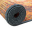 Tapis d'intérieur / extérieur en polypropylène brun / orange tissé à la machine 4 pi 1 po-1072702478