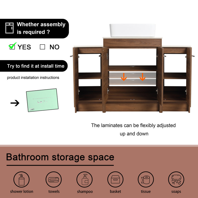 Meuble-lavabo simple 47,54 po Seychella