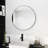 Bathroom Mirror Black Aluminum Frame-1738308097