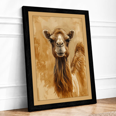 Camel Study Boho - Framed Print