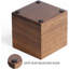 Porte-télécommandes en bois d'acacia de style ferme, organisateur de télécommandes de bureau vintage (brun - pour 2 ou 3 télécommandes)