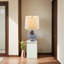 Lampe de table en céramique avec abat-jour blanc