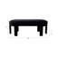 Sagebrook Home 48" Aberdeen Black Velvet Bench