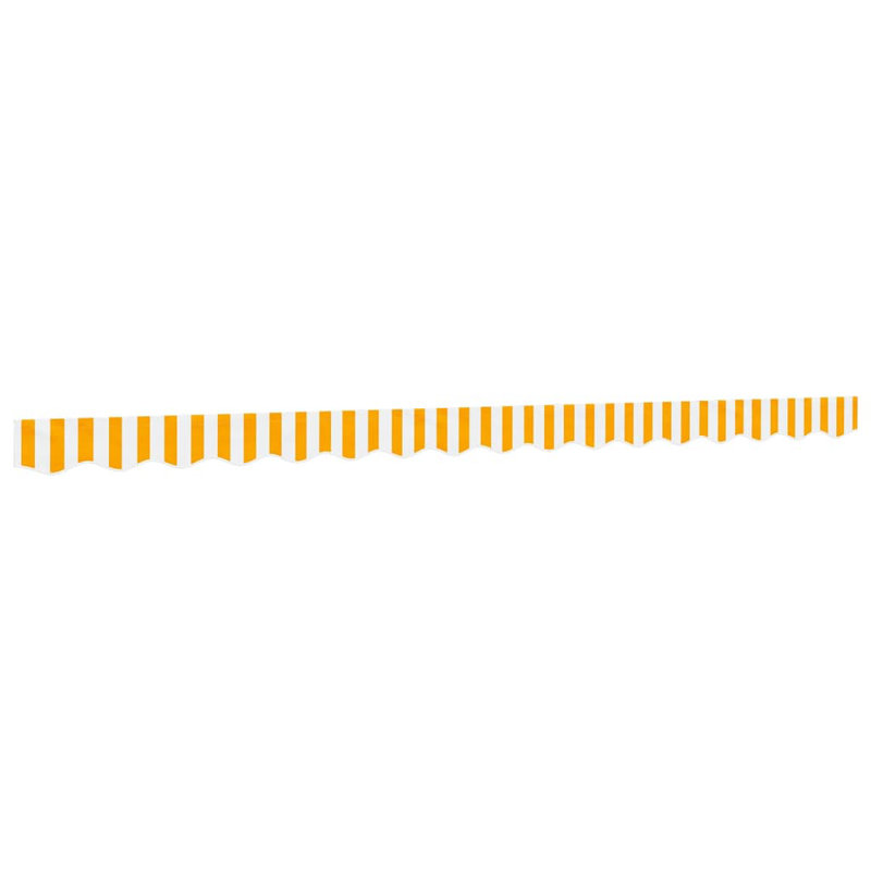 Replacement Fabric For Awning Valance, 380cm W x 20cm D, Striped, Yellow/White