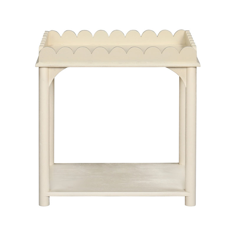 Table d'appoint Madeline, Blanc