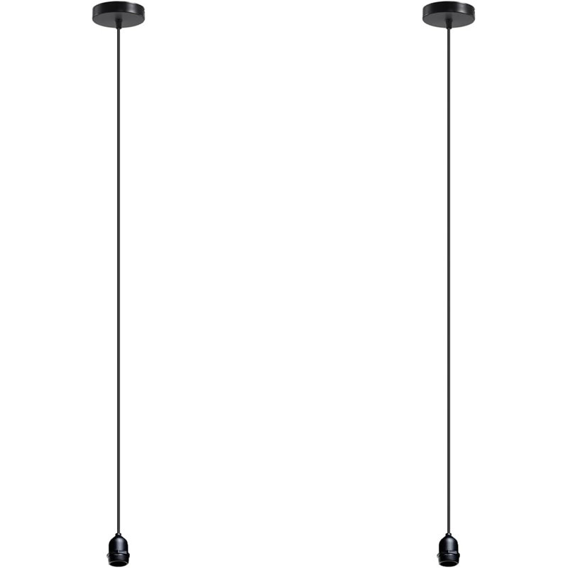 2 - Light Black Single Pendant