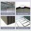 Remise de rangement extérieure en métal 8 x 10 pi avec fondation en métal gris-123513345