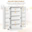 Armoire de rangement autoportante moderne 41 po avec portes doubles pour le salon HOMcom - blanc